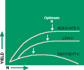 Figure 1: K effect on N response